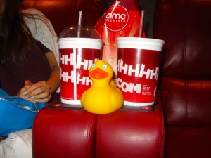 Zeb with movie snacks