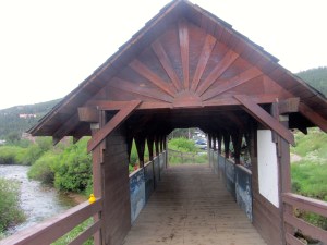 Covered bridge over Boulder Creek in Nederland