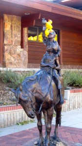 Soapy pushing Zeb to take boy's apple