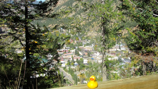 A few minutes toward the pass looking back at Georgetown