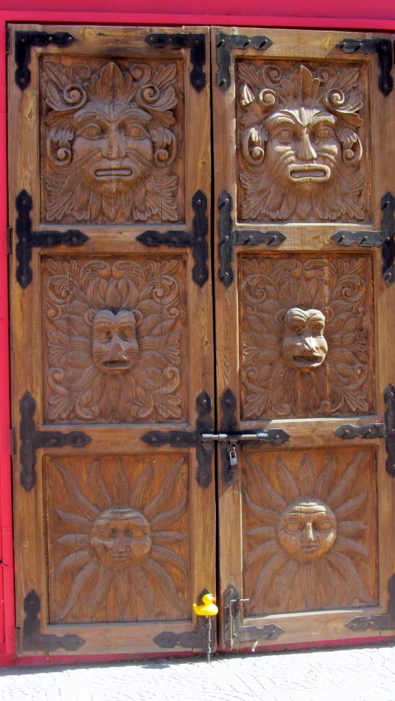 This is a wooden door