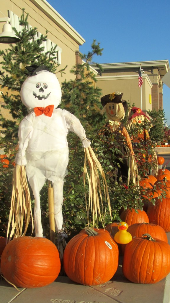 Ghost with pumpkins??