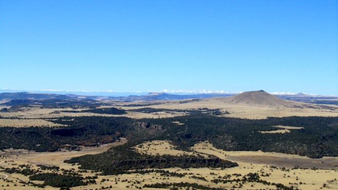 Landscape defined by volcanic eruption