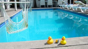 Chairs in the pool!!
