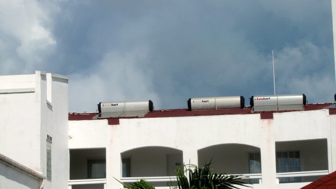 solar panels for hot water