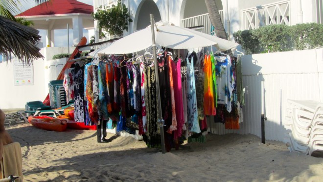 Shopping on the beach