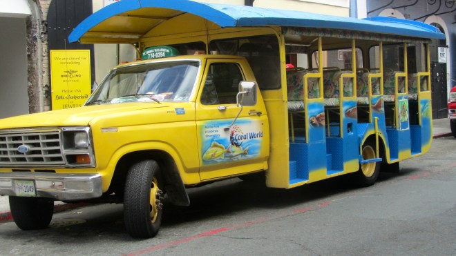 Charlotte Amalie is big, so tourists can get rides