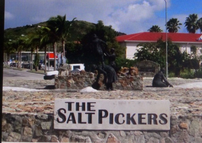Monument to Salt Pickers in St. Maarten