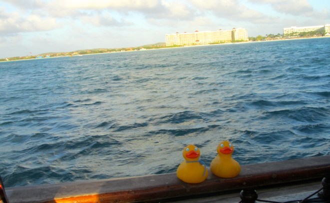 Sailing along Palm Beach