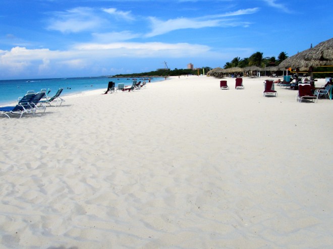 Beautiful Eagle Beach in Aruba
