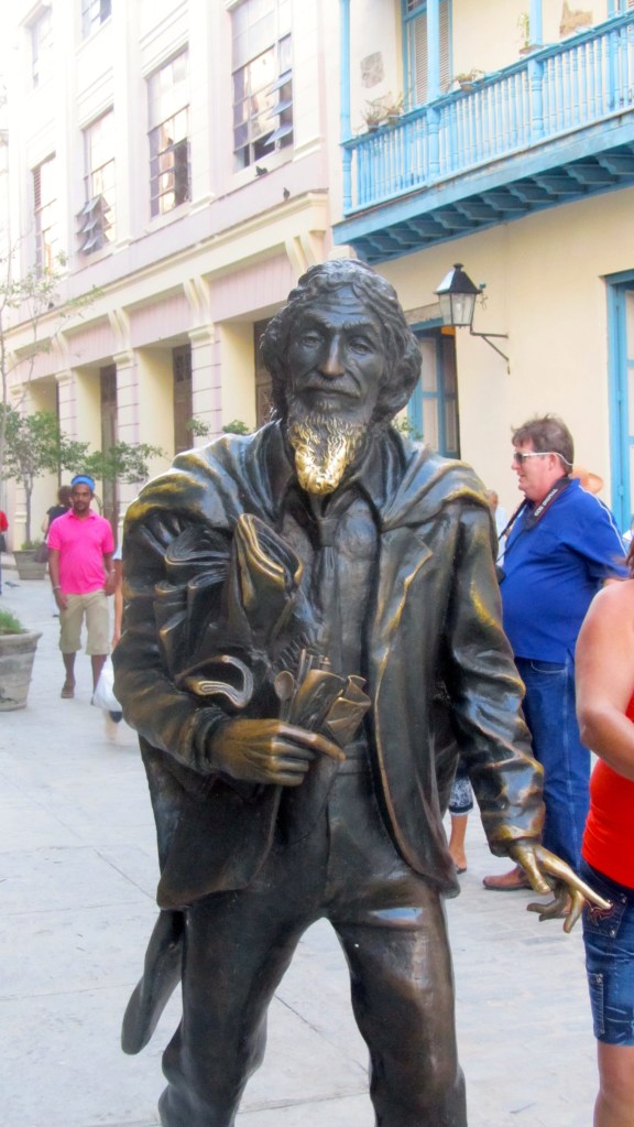 Rub his beard for good luck