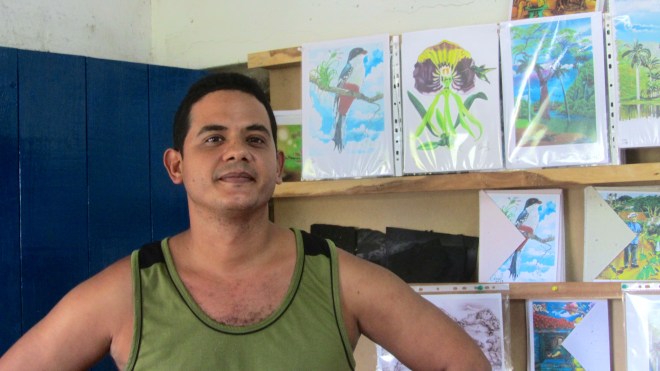 Artist recycles and uses the paper