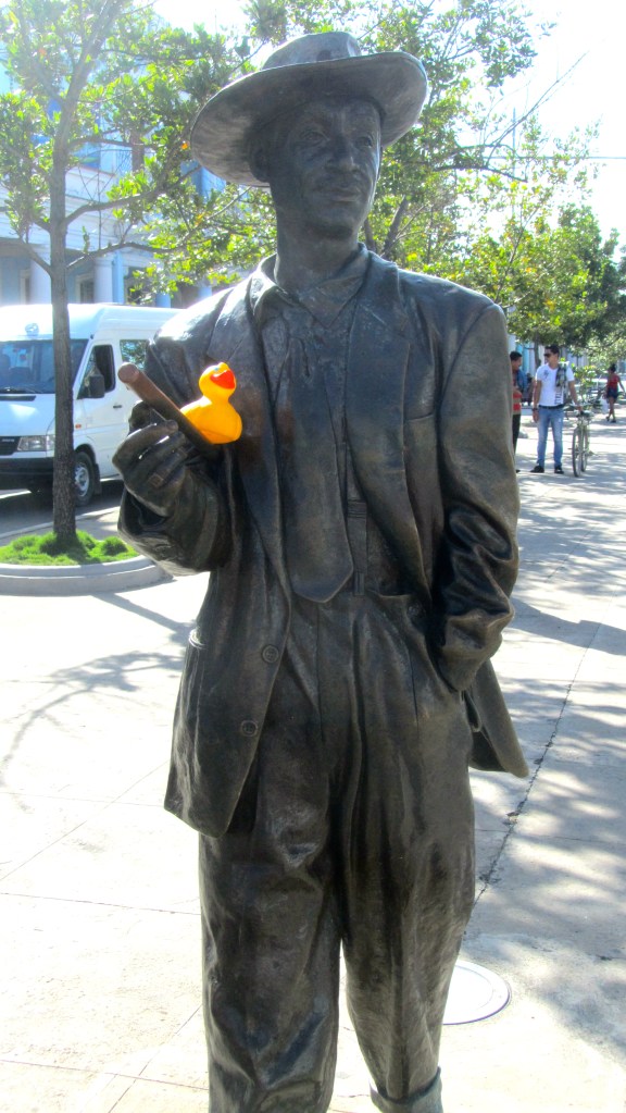 Benny More and Zeb the Duck in Cienfuegos, Cuba