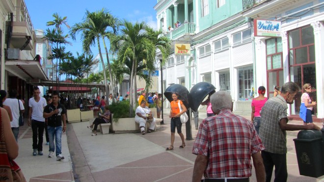 A main street in Cienfuegos