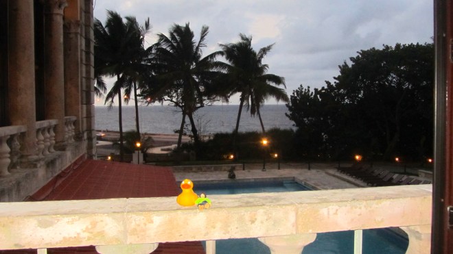 Zeb and Bif overlooking the Caribbean Sea