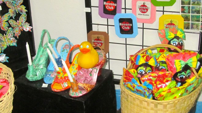 First paper mache shoe for Zeb the Duck