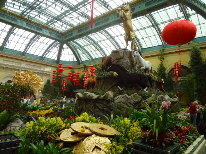 Bellagio display for Year of the Horse