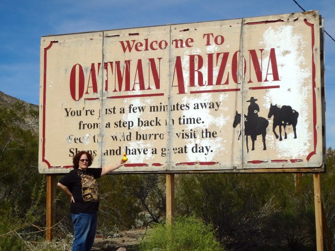 Eider and Cindy entering Oatman