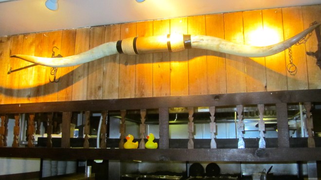 Huge horns.  We feel so small.