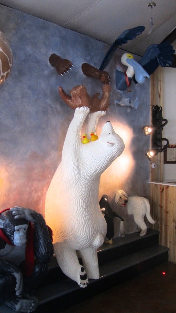 Polar bear and others on wall