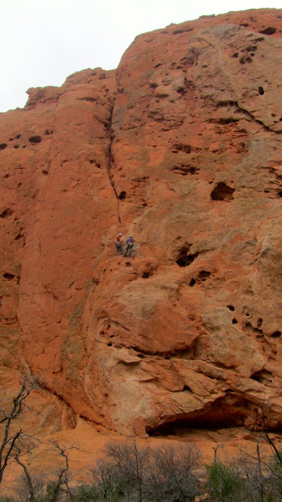 Technical rock climbers