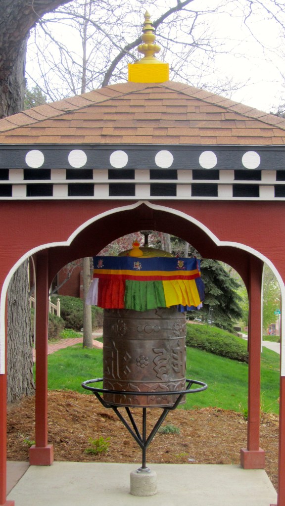 Prayer wheel outside