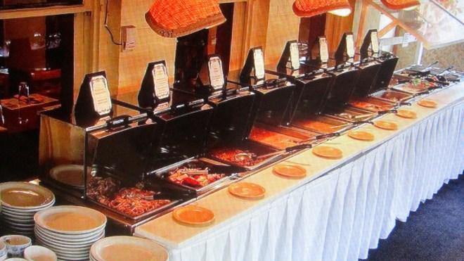 Buffet is labeled so we know what we are trying