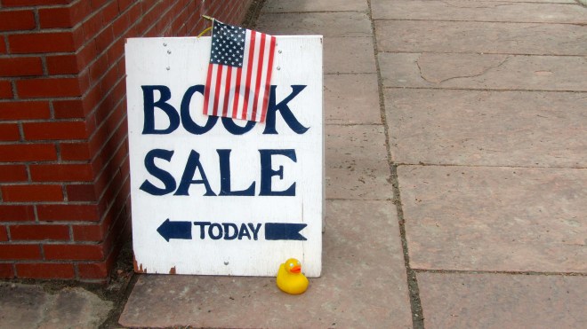 Book sale in Gorgetown