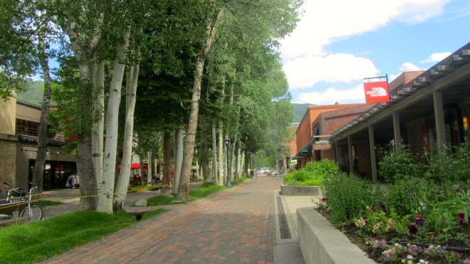 Peaceful pedestrian area