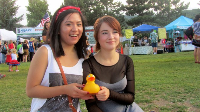 My friends, Greer and Rachael