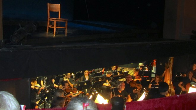 Opera will begin soon.  See the orchestra pit.