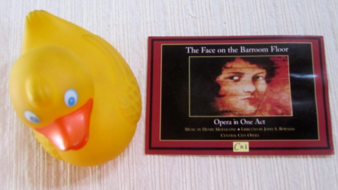 Face on the barroom floor post card with Zeb