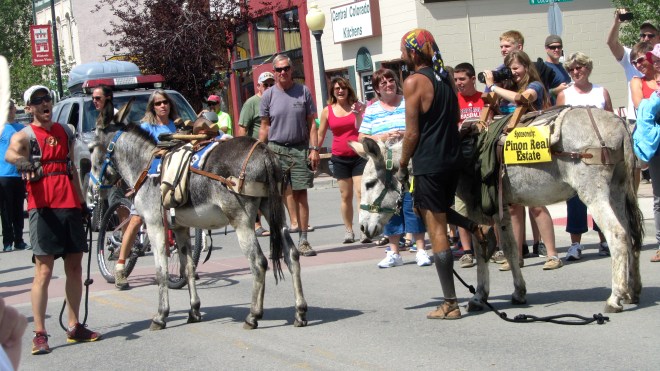 Look at the shoes on the racers