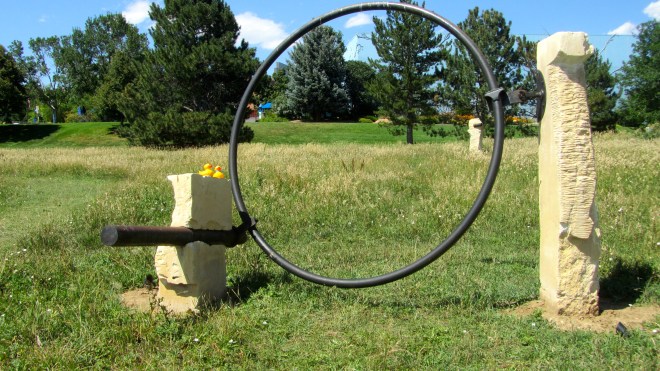 Braced Ring with Outlier by Carl Reed