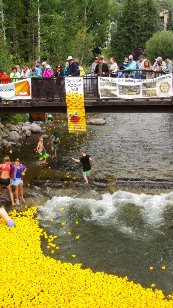 Watching from Vail's International Bridge