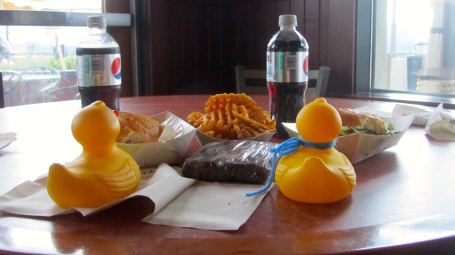 Sandwiches at the top of the mountain