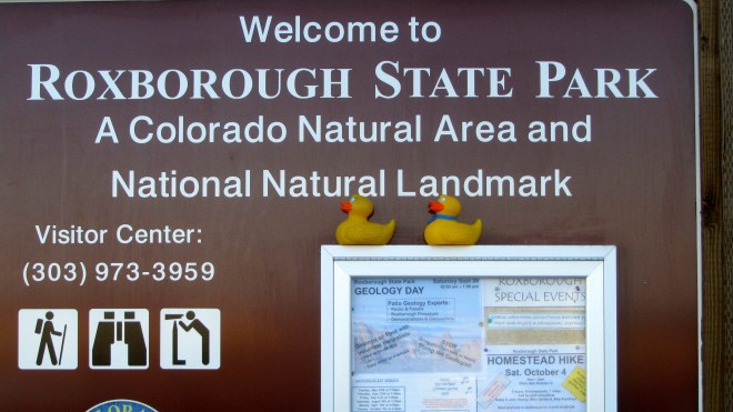 Here we are at Roxborough State Park