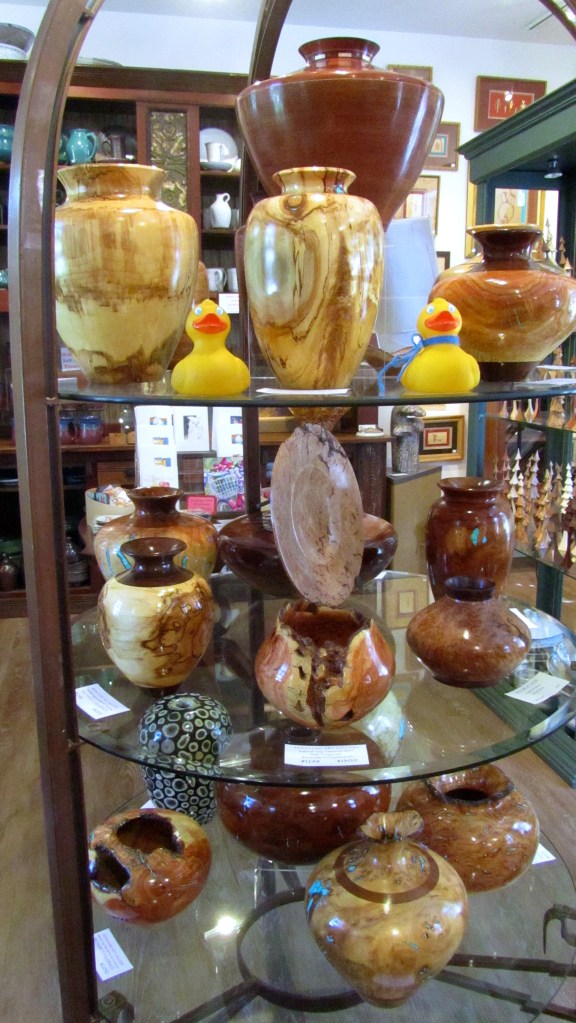 Natural Top Tamarish Burl with turquoise by Richard Fitzgerald