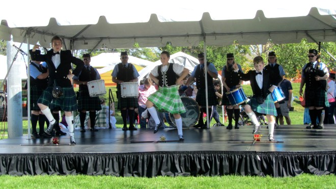 Dancing around swords before battle