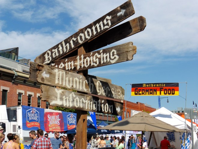 New signs for Oktoberfest.