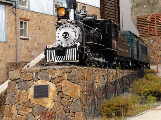 Train engine in Central City