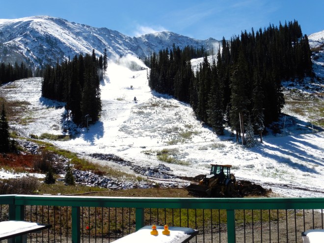 They had some natural snow also and it is cold