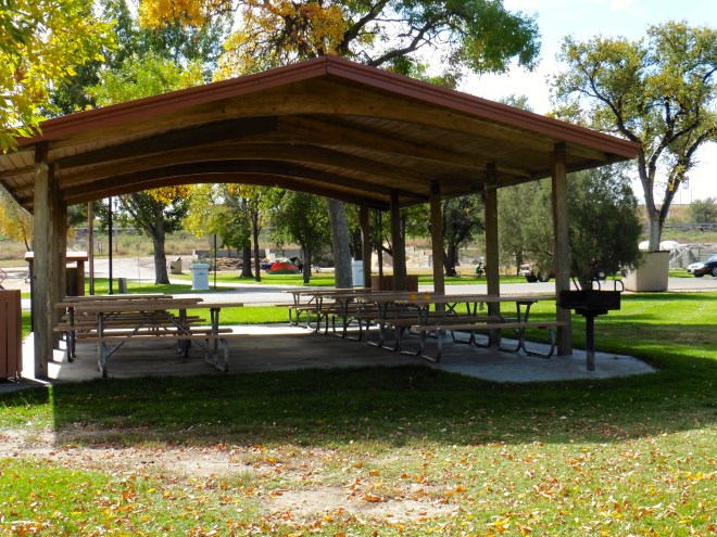 Eat in the shade on a hot summer day