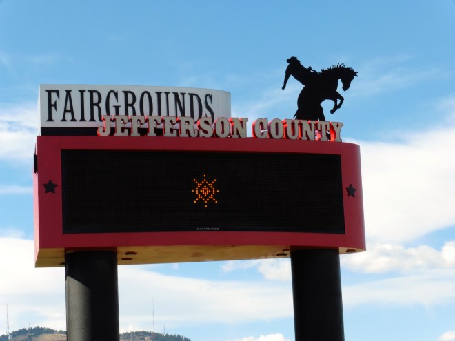 Entering the County Fairgrounds