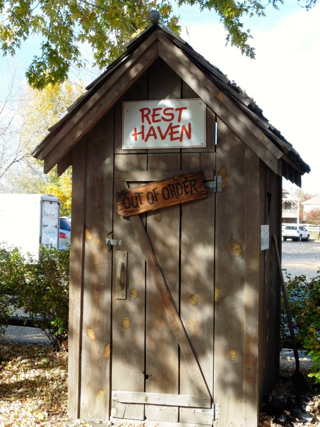 Have to use indoor plumbing.