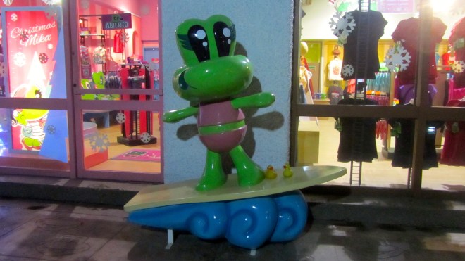 Ms Frog is a surfer. We are going surfing too