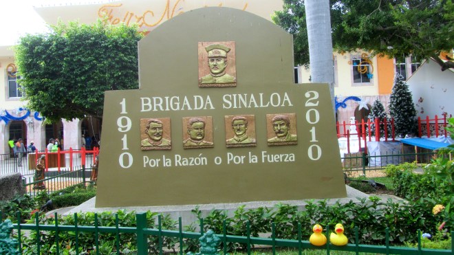 Brigada Sinaloa.  Celebrated 100 years.