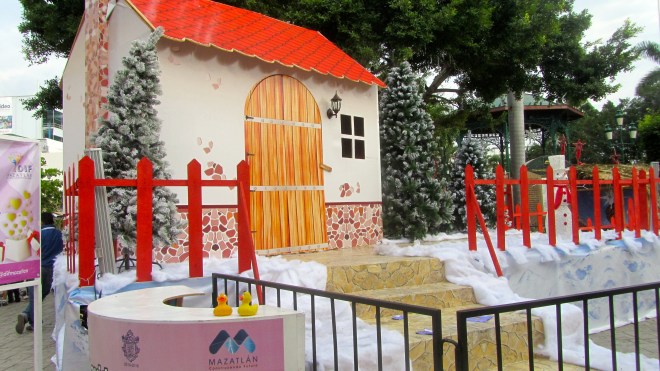 Santa's temporary home