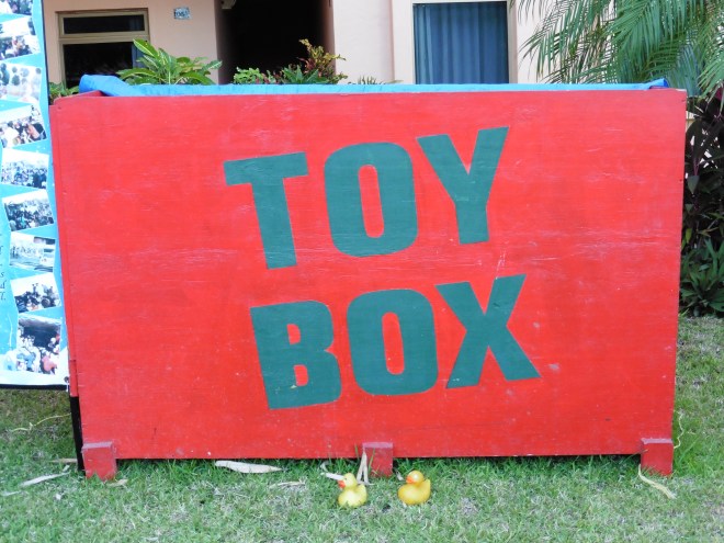 Toys for the children of Mazatlan.  This is the season for giving.