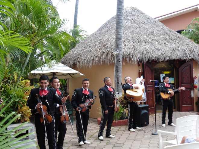 Mariachis to welcome us to Mazatlan